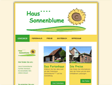 Tablet Screenshot of haus-sonnenblume.de